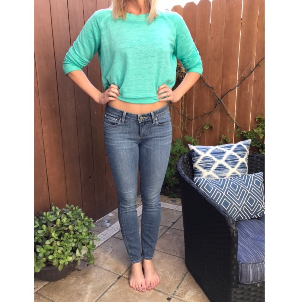 Paige Verdugo Mid-Rise Skinny Cropped Ankle Jean